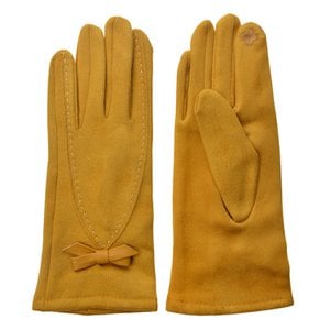 Handschuhe Winter 8x24 cm gelbe Polyester Handschuhe Damen