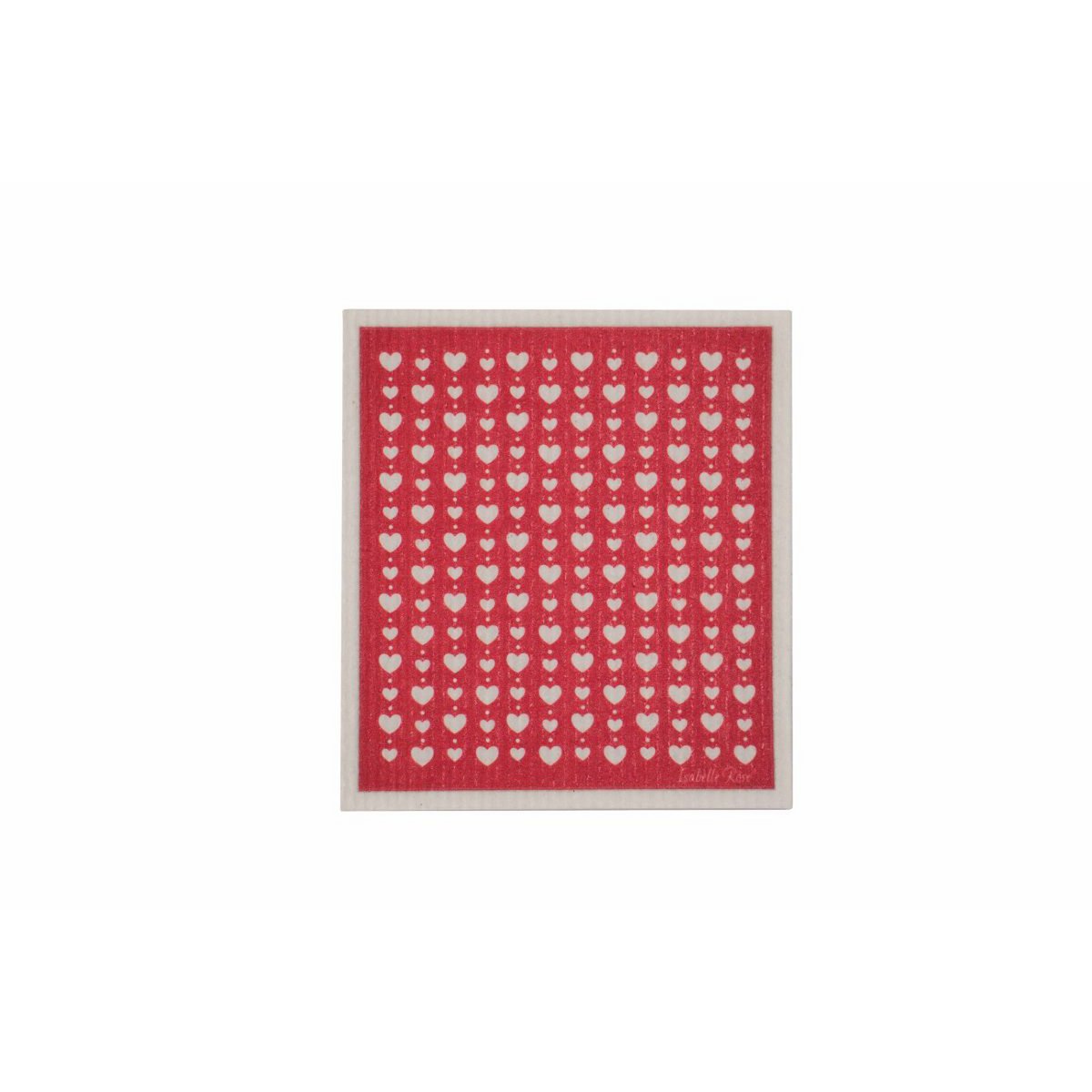 Strofinaccio Love rosso 17x20 cm Isabelle Rose