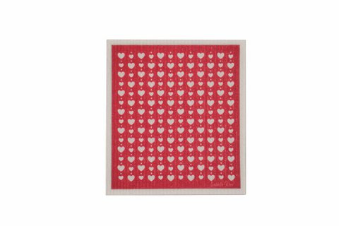 Spültuch Love rot 17x20 cm Isabelle Rose