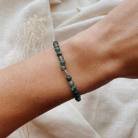 Moss agate bracelet | New beginnings and rest