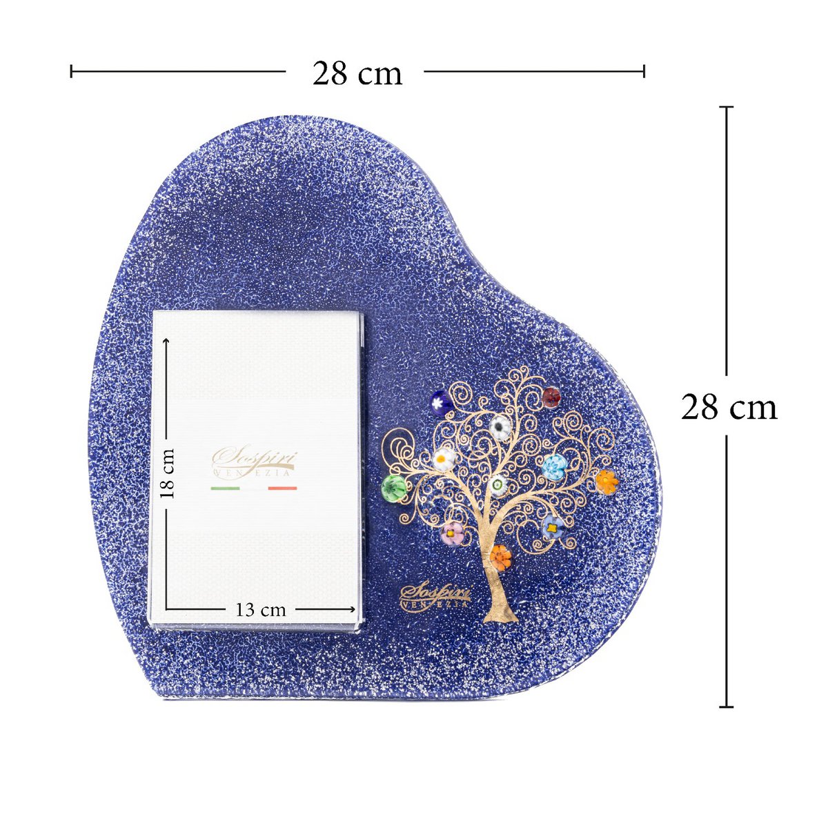 Murano Glass Table -portemonnee, cadeau -idee, voorkeursidee, Golden Tree Decorum
