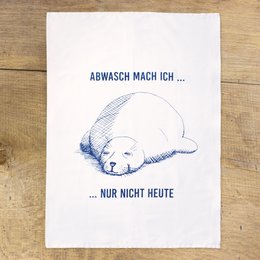 Tea towel “Lazy Seal”