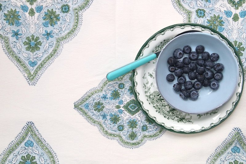 Tischdecke | Hindi-Blau
