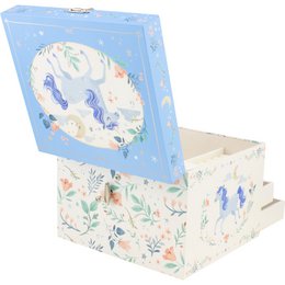 MUSICAL CHEST 2 UNICORN DRAWERS