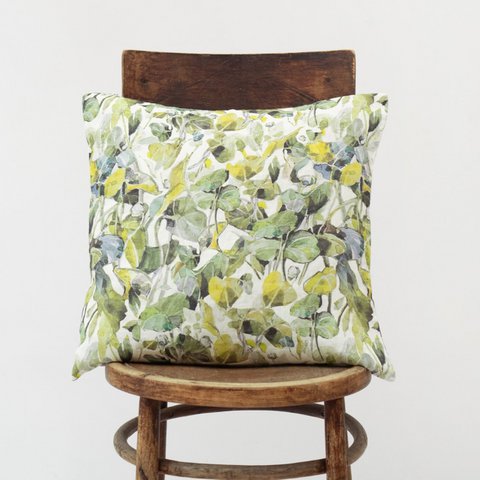 Lotus Linen Cushion Cover