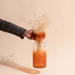 Vase | Handgeblasene, getönte Grande-Size-Farben | Glas