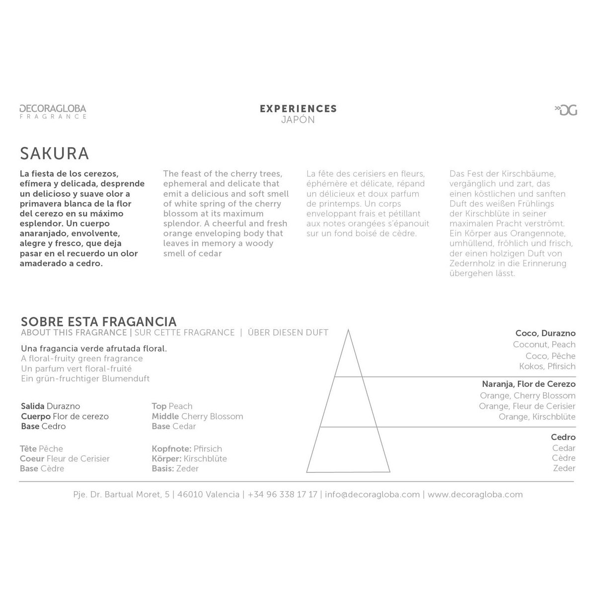 Parfum Spray | Kersenbloesem geur | SAKURA | 100ml/3,38 fl.oz