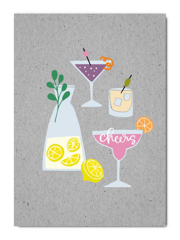 Cheers postcard