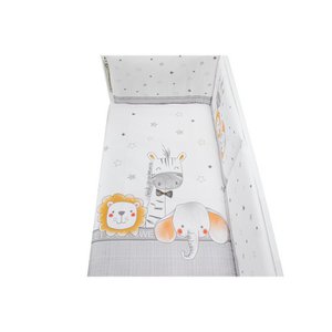 2 stuks. GECORDINEERD MET DEKBEDOVERTREK (VERWIJDERBAAR) - MOD. DIEREN