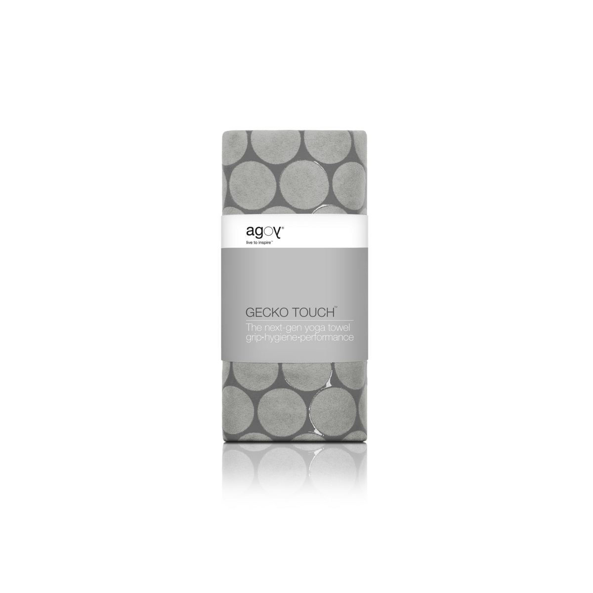 Gecko Touch Yoga Towel - Moon Grey