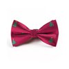 Bowtie - Bordeaux with Xmas trees with stars