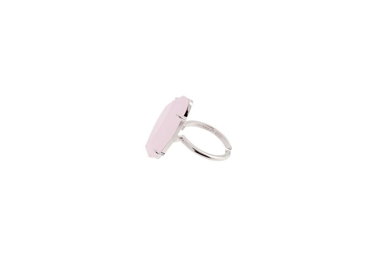 Starlight justerbar ring | Sølv Powder Pink