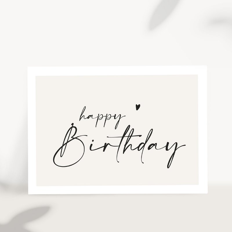Verjaardagskaart – Happy Birthday (VE = 10 stuks)