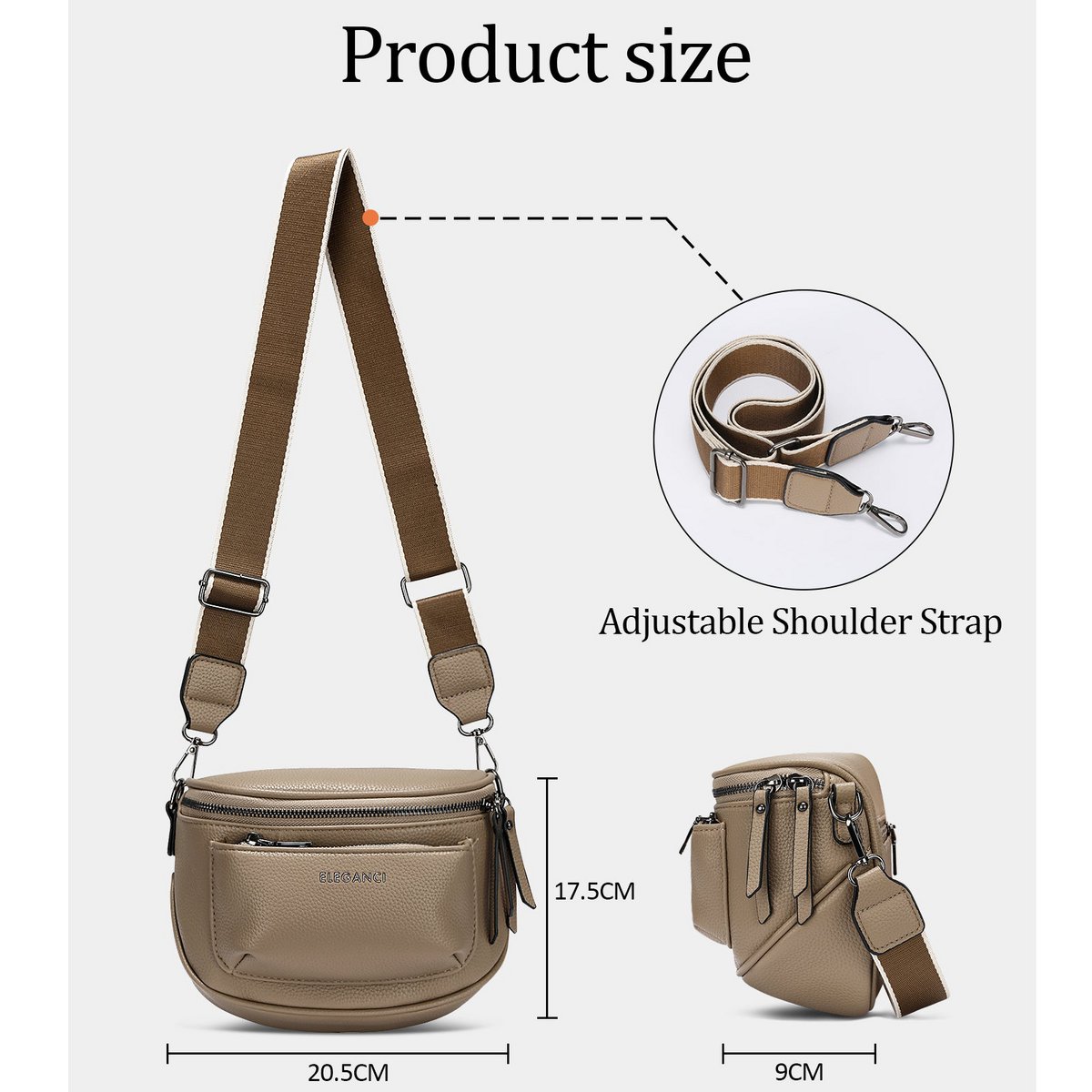 Eleganci EL-60 – Luxe crossbody- & heuptas