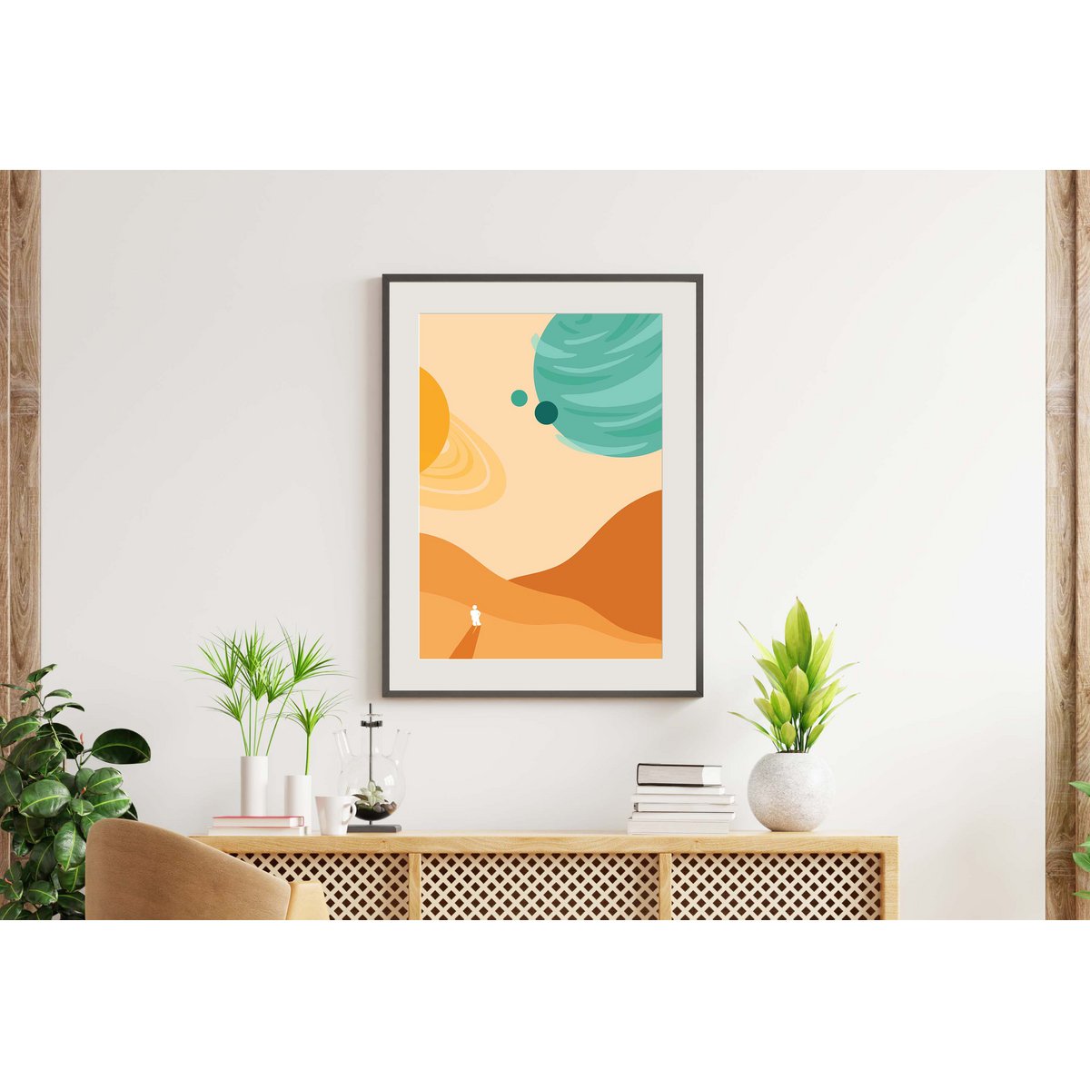 Intergalaktischer Spaziergang Poster