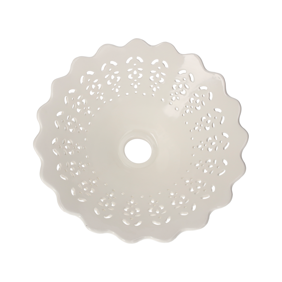 Perforierter Keramikkegel, D 30 H 12 cm Lampenschirm