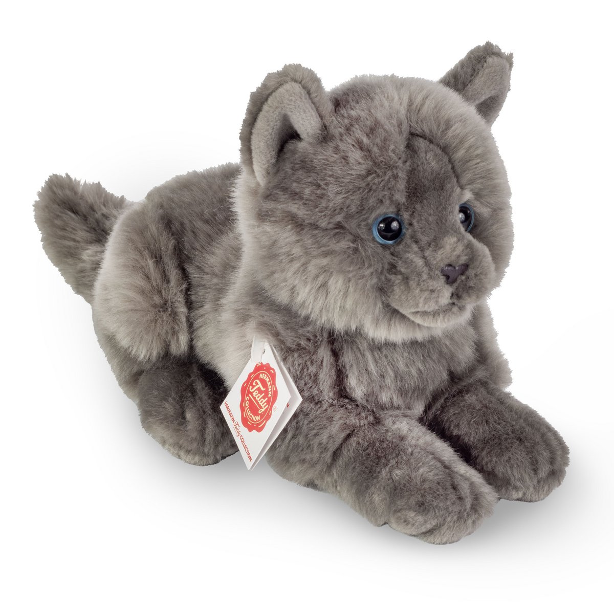 Gato cartujo tumbado 20 cm - peluche - peluche