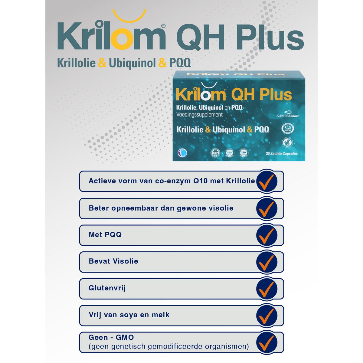 QH Plus rok | Krillolie Omega-3-supplement