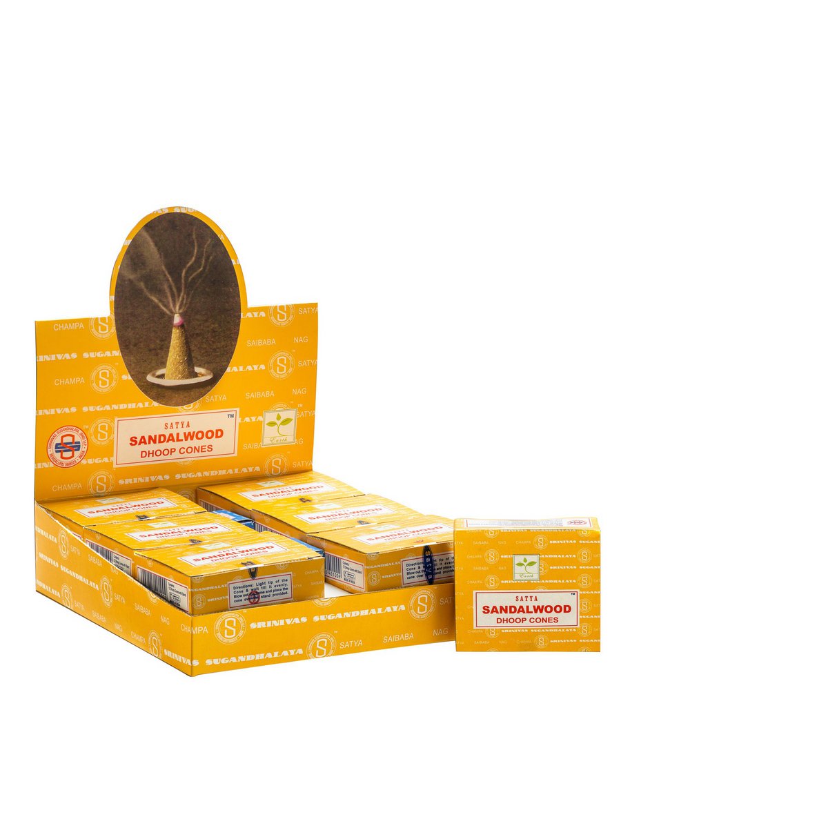 Satya sandeltræ Dhoop kegler