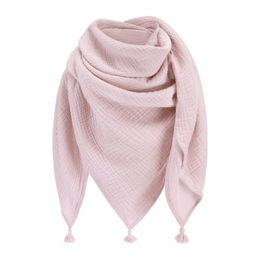 Grande écharpe en mousseline - rose poussiéreux
