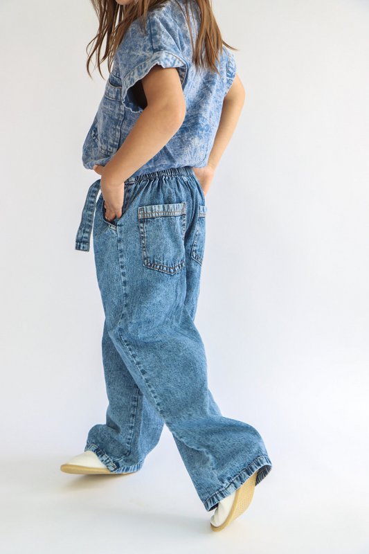 Jeans larghi lavati vintage