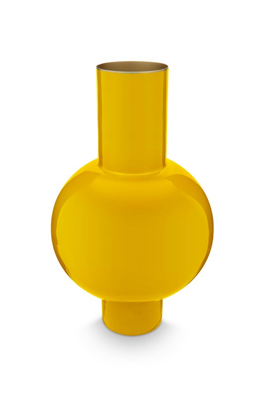 Vase Metal Medium Ocher 24x40cm
