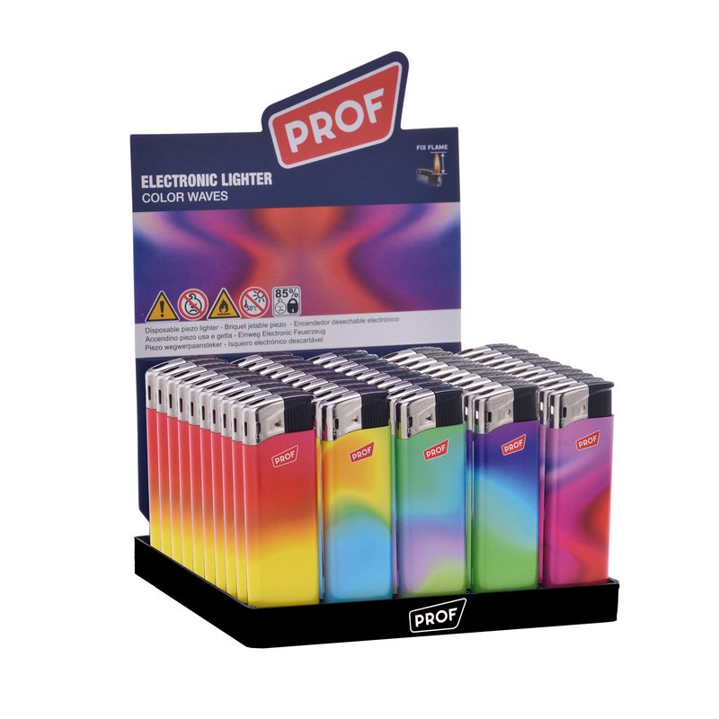 PROF briquet électronique FIXFLAME COLOR WAVES