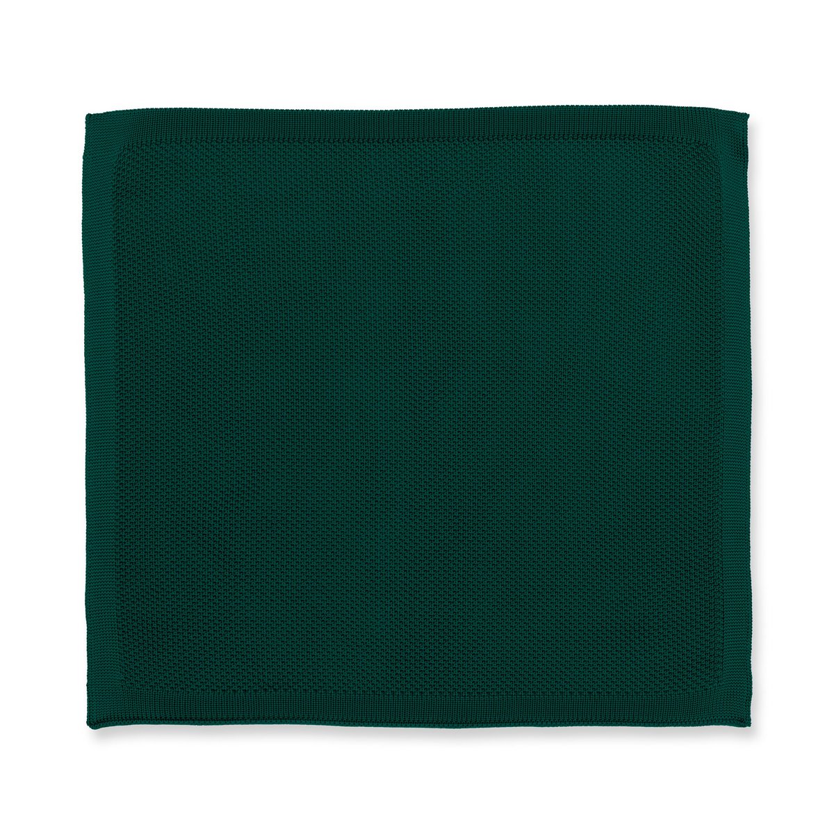 Green knitted pocket square
