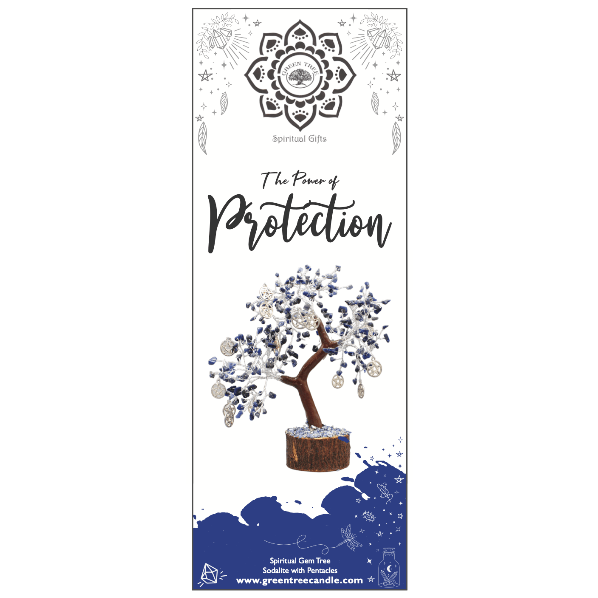 Sodalite Spiritueller Schutz-Edelsteinbaum groß