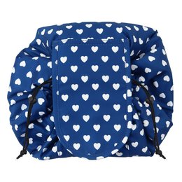 WS Snøre Makeup Taske Navy Hearts