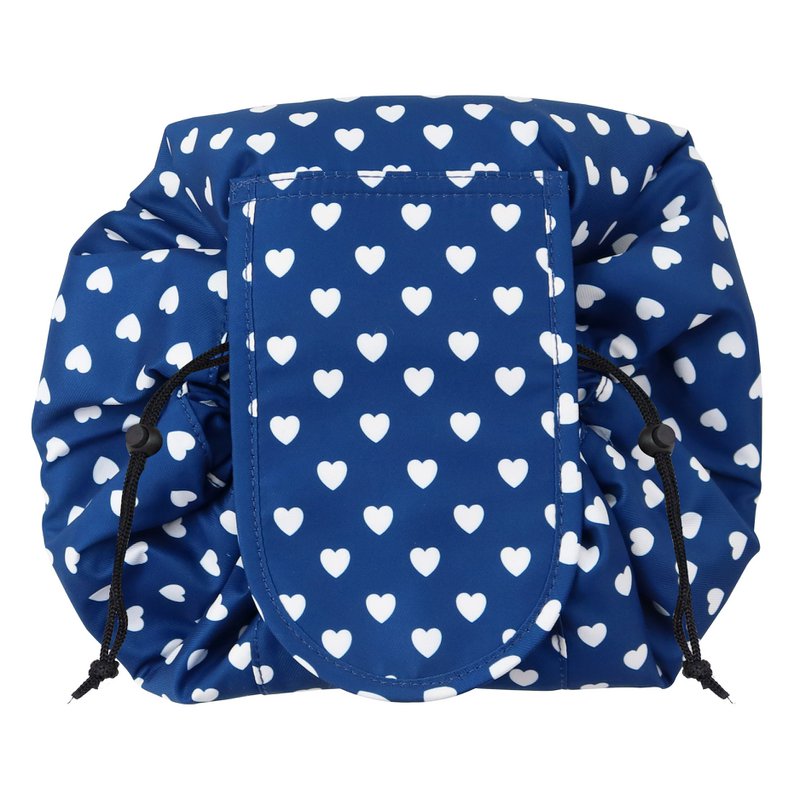 WS Snøre Makeup Taske Navy Hearts