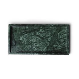 Marble tray tray 15x30cm green