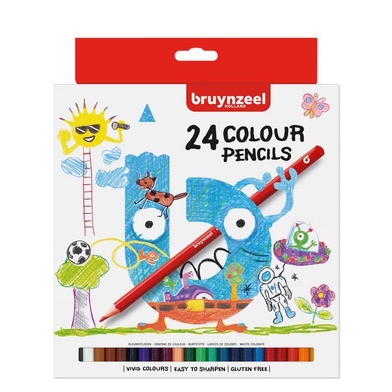 Bruynzeel 24 Colored Pencils long