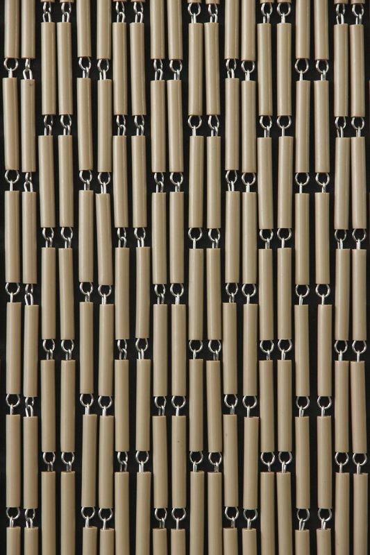 Fly curtain staggered Taupe 100x232 cm