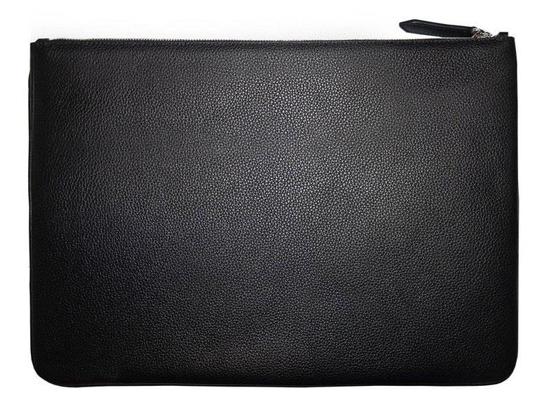 VUE LAC computertaske med frontlomme Sort, lavendelkant 38cm