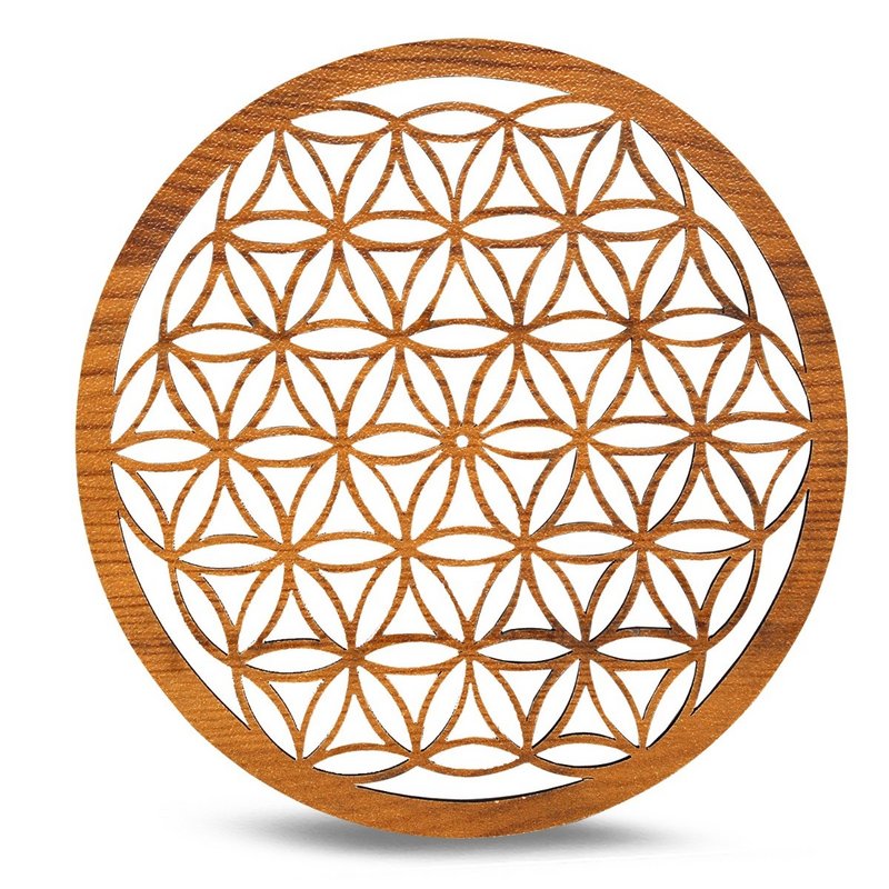 Lcw Incense Holder Flower of Life 20 Cm Set of 2   Pcs