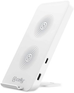 Celly - FastStand Oplader Draadloos Bureaumodel 10W - Wit