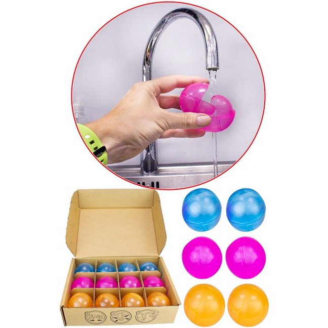 Super Soaker Trugel Ball Hydro Bälle 6 cm wiederverwendbar in Box 18x26 cm