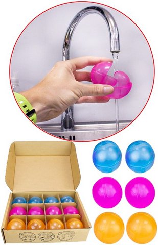 Super Soaker Trugel Ball Hydro Bälle 6 cm wiederverwendbar in Box 18x26 cm