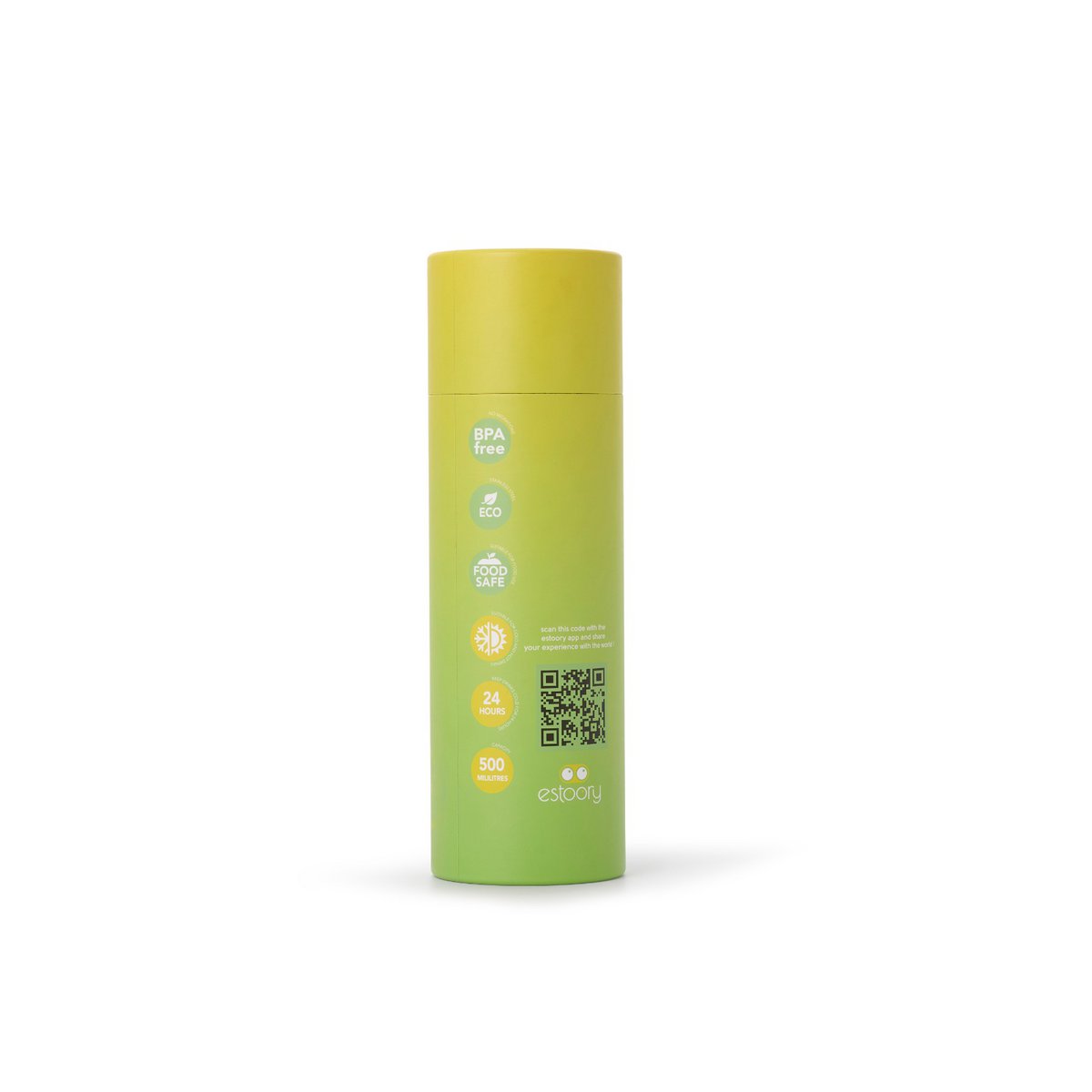 Botella • Thermo rcl neón verde y amarillo - botella de beber sostenible