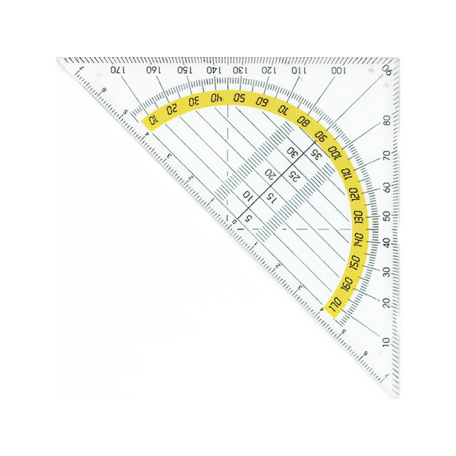 Geometriedreieck Kunststoff 14 cm 45 Grad