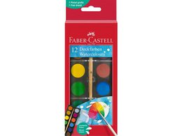 Watercolor box FC 12 colors (diameter 24mm) incl. brush
