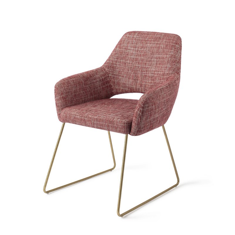 Jesper Home Yanai Dining Chair Slide Gold