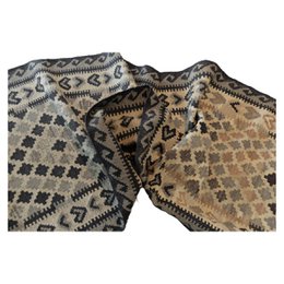 Coureur de kilim en argile de potiers géométriques