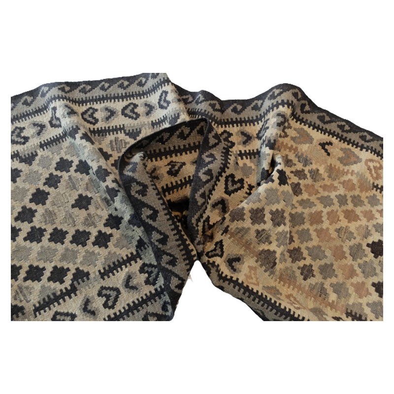 Coureur de kilim en argile de potiers géométriques