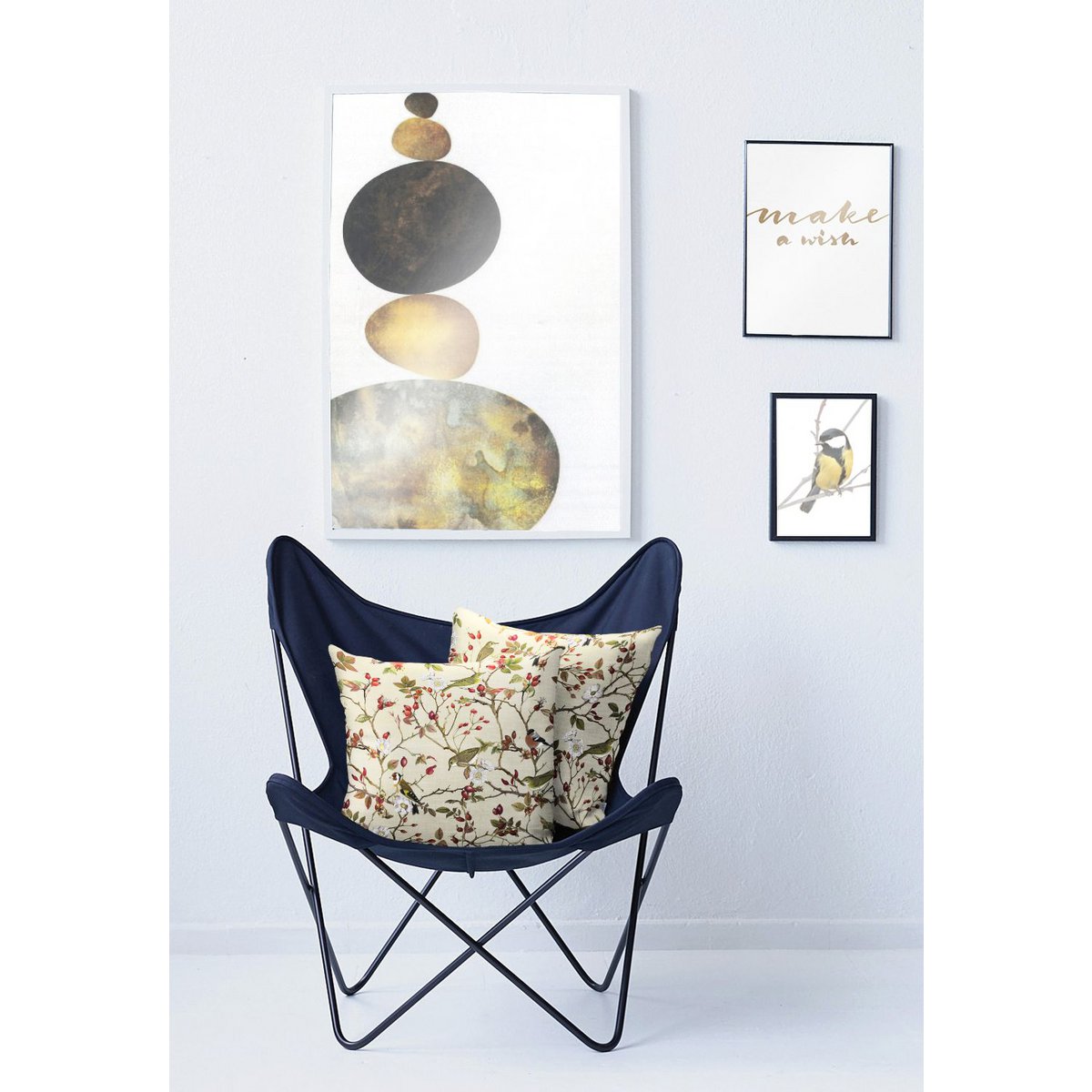 5603 Kussen beige/rood - 39X39