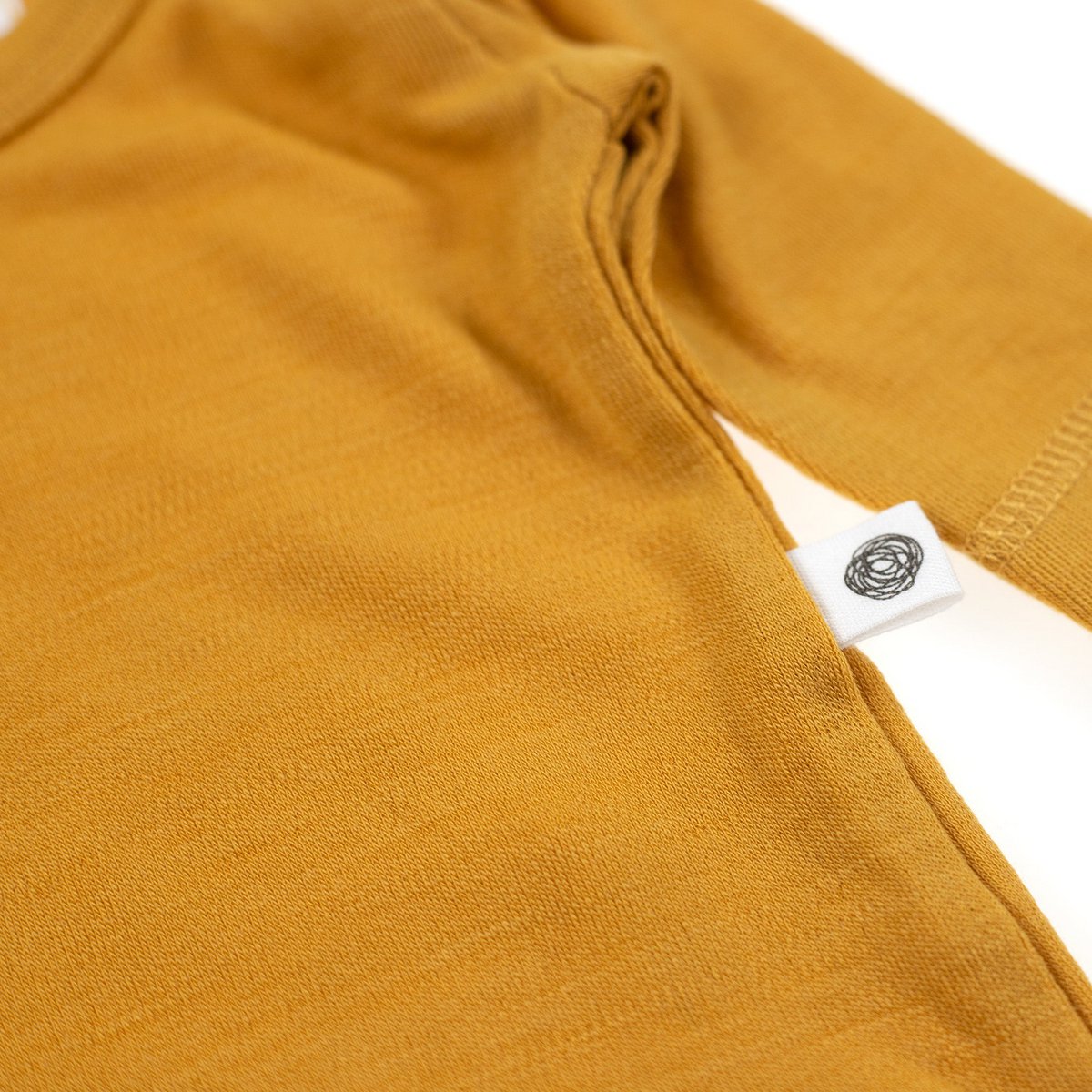 Body de lana manga larga - Lana Merino - Harvest Gold