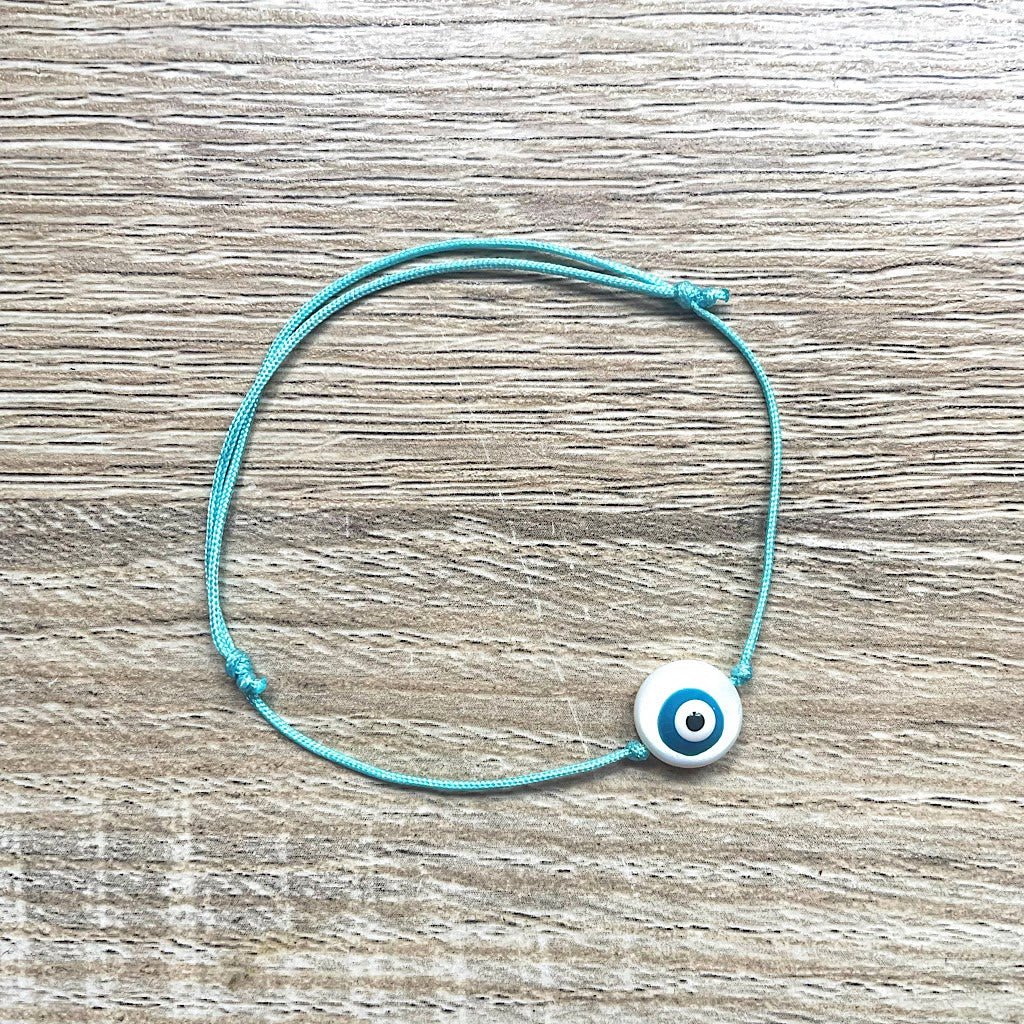 Pulsera de cordón deslizante Lucky Blue Eye