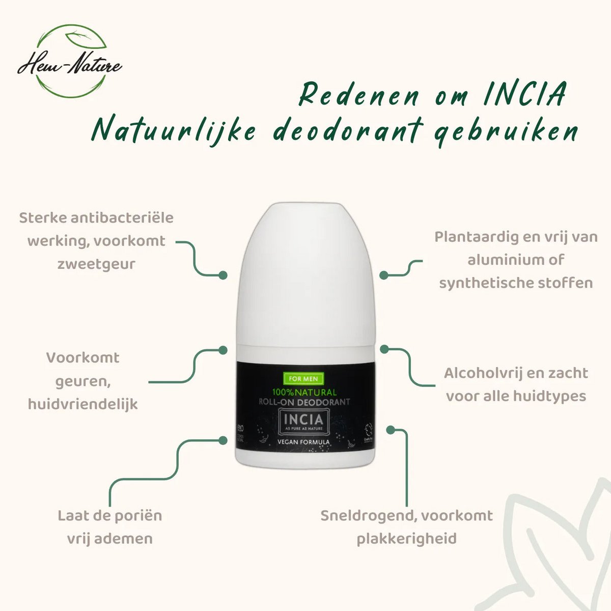 INCIA Natürliches Deodorant für Männer