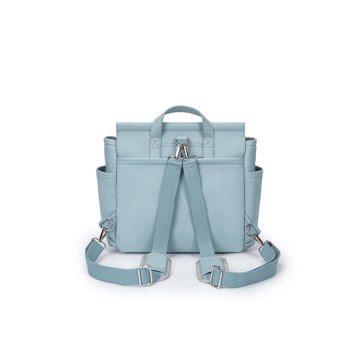 MIREM Maternity Bag By Nenina & Co Dusty Blue + Gift Changing Mat + Pacifier Holder